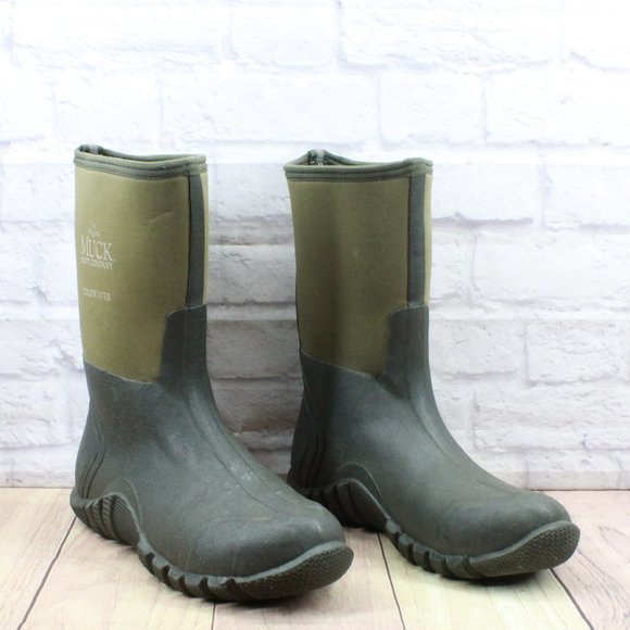 The Original Muck Boot Company Unisex Green Rubber Waterproof Rain Boots 13-13.5 - Picture 3 of 8